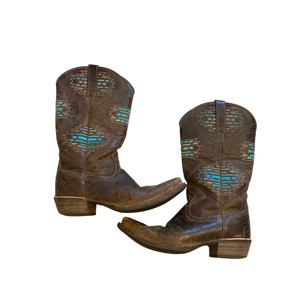 Ariat‎ Cheyenne Tribal Boots Women's Size 7B- Perfectly Broken-In Cowgirl Boots